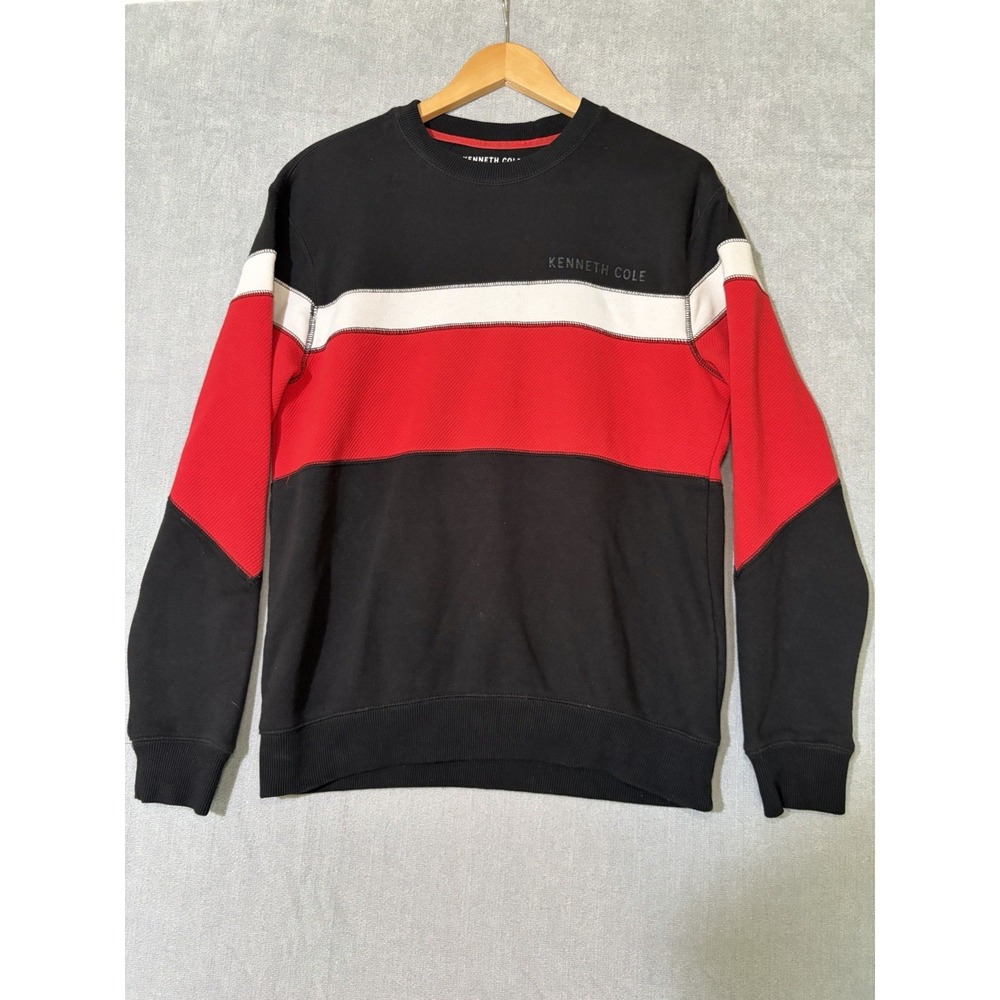 Kenneth Cole New York Men's Sweatshirt Size Small Red White Blue